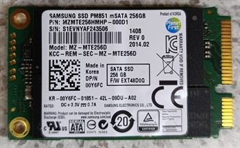 256GB mSata SSD storage module